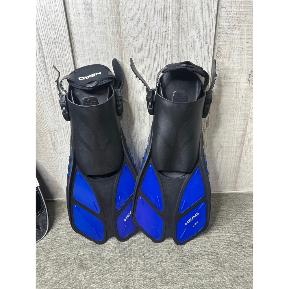 HEAD X-Ray Sailor Splash Quest Adult Silicone Snorkeling Set Blue SM 4.5/8.5 - Picture 5 of 9